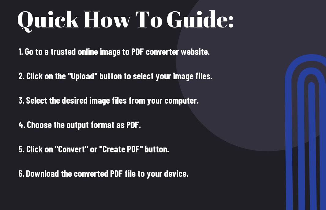 How to Quickly Convert Images to PDF Online for Free