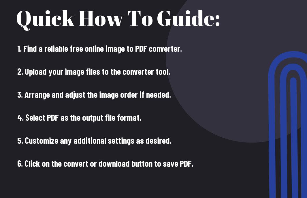 How to Easily Convert Images to PDF with Free Online Tools